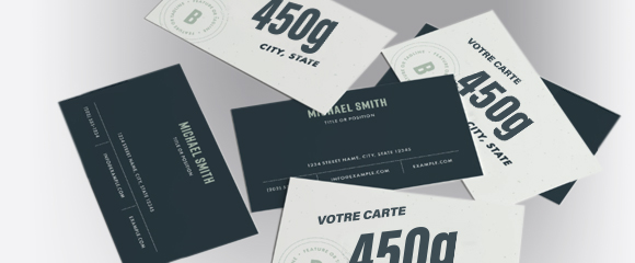 Carte de visite 450g